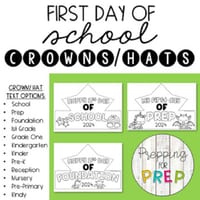 FIRST DAY OF SCHOOL CROWN/ HAT (2024) - thumbnail 1 of 4