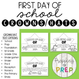 FIRST DAY OF SCHOOL CROWN/ HAT (2024) - image 1 of 4