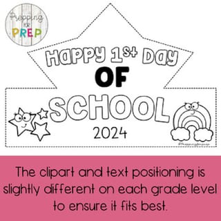 FIRST DAY OF SCHOOL CROWN/ HAT (2024) - image 2 of 4