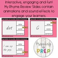 LETTERS/ WORDS/ SENTENCES REVIEW POWERPOINT- 6 ACTIVITIES INCLUDED - thumbnail 4 of 4