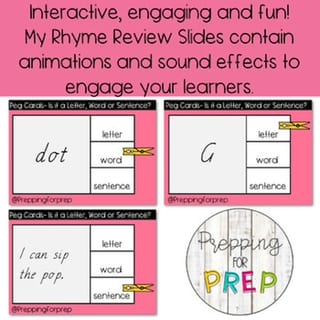 LETTERS/ WORDS/ SENTENCES REVIEW POWERPOINT- 6 ACTIVITIES INCLUDED - image 4 of 4