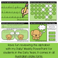 ALPHABET SEQUENCE REVIEW POWERPOINT- 7 REVIEW ACTIVITIES INCLUDED - thumbnail 3 of 4