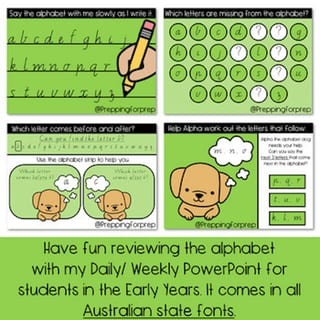 ALPHABET SEQUENCE REVIEW POWERPOINT- 7 REVIEW ACTIVITIES INCLUDED - image 3 of 4