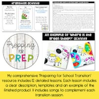 PREPARING FOR SCHOOL TRANSITION PACK - thumbnail 2 of 4