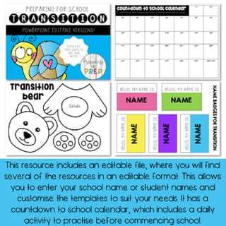 PREPARING FOR SCHOOL TRANSITION PACK - image 4 of 4