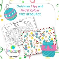 Christmas I Spy with Find and Colour