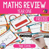 Australian Curriculum Year 1 Maths Review Task Cards