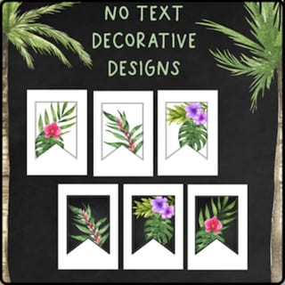Tropical Welcome Banner - editable! Classroom Decor - image 3 of 3