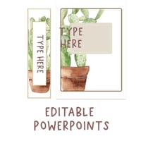 Boho Desert Binder Covers and Spines - EDITABLE!  - 2 sizes A4 and Letter - thumbnail 3 of 3