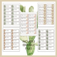 Boho Desert Sight Word Wall Display - Dolch words - EDITABLE - thumbnail 3 of 3