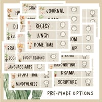 Boho Desert Daily Classroom Schedule - Editable - thumbnail 2 of 3