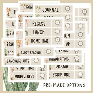 Boho Desert Daily Classroom Schedule - Editable - image 2 of 3