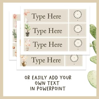 Boho Desert Daily Classroom Schedule - Editable - image 3 of 3
