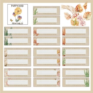 Boho Desert Desk Name Plates - Editable! Classroom Decor - image 2 of 4