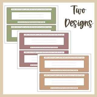 Boho Desert Desk Name Plates - Editable! Classroom Decor - image 3 of 4