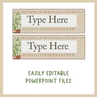Boho Desert Desk Name Plates - Editable! Classroom Decor - thumbnail 4 of 4