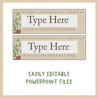 Boho Desert Desk Name Plates - Editable! Classroom Decor - image 4 of 4