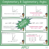 Complementary and Supplementary Angles Year 4 - 6 Math Review Warm up and Worksheets | BUNDLE - thumbnail 5 of 7
