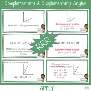 Complementary and Supplementary Angles Year 4 - 6 Math Review Warm up and Worksheets | BUNDLE - image 5 of 7