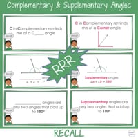 Complementary and Supplementary Angles Year 4 - 6 Math Review Warm up and Worksheets | BUNDLE - thumbnail 4 of 7