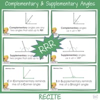 Complementary and Supplementary Angles Year 4 - 6 Math Review Warm up and Worksheets | BUNDLE - thumbnail 3 of 7
