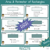 BUNDLE Area and Perimeter of Rectangles Math Warm Up & Worksheets Year 5 & 6 - thumbnail 3 of 7