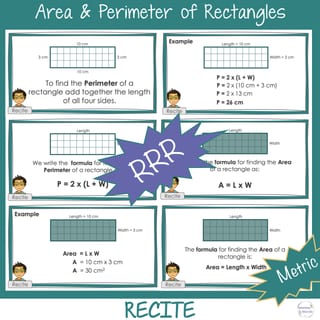 BUNDLE Area and Perimeter of Rectangles Math Warm Up & Worksheets Year 5 & 6 - image 3 of 7