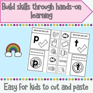 Beginning Sound Sort Worksheets and Interactive Notebook Pages | Pre-K and Kindergarten Phonics - image 4 of 4