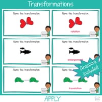 Transformations BUNDLE Rapid Recall | Worksheets Australian Curriculum Aligned Explicit Instruction - thumbnail 5 of 7