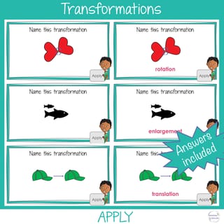 Transformations BUNDLE Rapid Recall | Worksheets Australian Curriculum Aligned Explicit Instruction - image 5 of 7