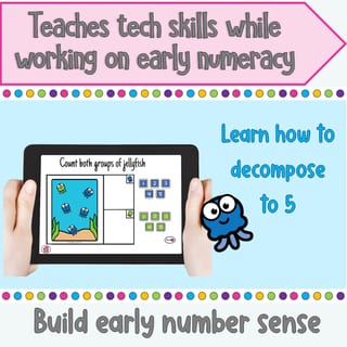 Under the Sea Jellyfish Counting and Sorting Boom Cards Activity | Pre-K and Kindergarten Numeracy - image 3 of 4