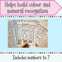 Summer Fun Colour By Number Activity | Pre-K and Kindergarten Number Recognition & Pencil Skills - thumbnail 2 of 4