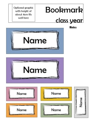 Classroom Name Tags - Set E - Pastel - image 1 of 2