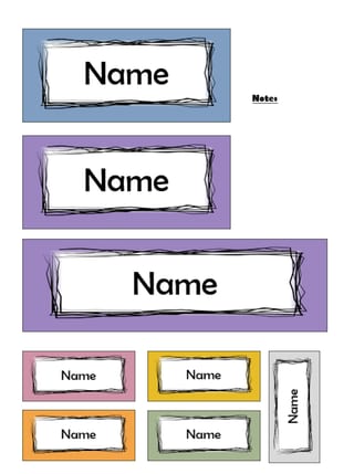 Classroom Name Tags - Set E - Pastel - image 2 of 2