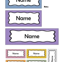 Classroom Name Tags - Set D - Pastel - thumbnail 2 of 2