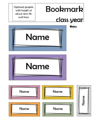 Classroom Name Tags - Set C - Pastel - image 2 of 2