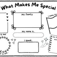 What Makes Me Special | Harmony Day or SEL Lesson Personal Reflection Write & Draw activity - thumbnail 3 of 8
