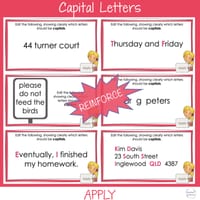 CAPITAL LETTERS Basic Punctuation Marks Literacy Review Activity | WARM UP - thumbnail 4 of 4