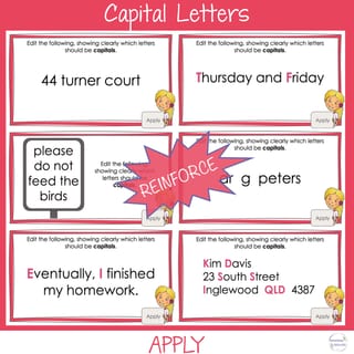 CAPITAL LETTERS Basic Punctuation Marks Literacy Review Activity | WARM UP - image 4 of 4
