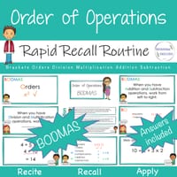 BUNDLE BODMAS Order of Operations Year 6 Math Australian Curriculum Aligned Rapid Recall Worksheets - thumbnail 2 of 7