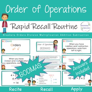 BUNDLE BODMAS Order of Operations Year 6 Math Australian Curriculum Aligned Rapid Recall Worksheets - image 2 of 7