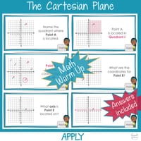 Cartesian Plane Coordinate System Ordered Pairs Year 5 - 6 Math | WARM UP - thumbnail 4 of 4