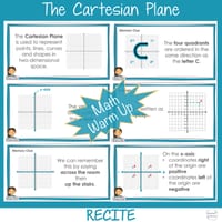 Cartesian Plane Coordinate System Ordered Pairs Year 5 - 6 Math | WARM UP - thumbnail 2 of 4