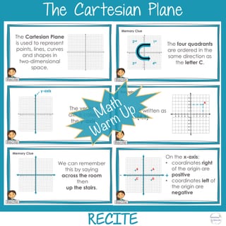 Cartesian Plane Coordinate System Ordered Pairs Year 5 - 6 Math | WARM UP - image 2 of 4