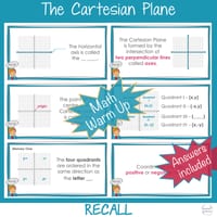 Cartesian Plane Coordinate System Ordered Pairs Year 5 - 6 Math | WARM UP - thumbnail 3 of 4