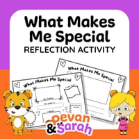What Makes Me Special | Harmony Day or SEL Lesson Personal Reflection Write & Draw activity