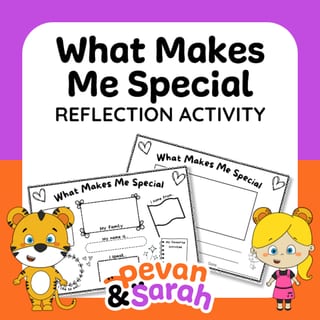 What Makes Me Special | Harmony Day or SEL Lesson Personal Reflection Write & Draw activity - image 1 of 8