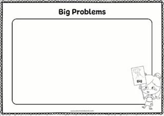 Big Problems & Small Problems Sort | Cut & Paste SEL activity | Catastrophe Scale Lesson - image 4 of 5