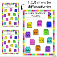 Number sentence towers unifix addition editable - thumbnail 4 of 4