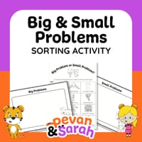 Big Problems & Small Problems Sort | Cut & Paste SEL activity | Catastrophe Scale Lesson